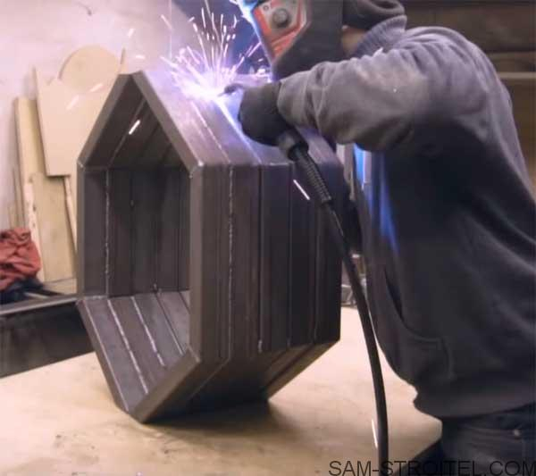 Печь из профильной трубы своими руками (22 фото)