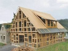 Двухэтажные каркасные дома: чертежи и схемы конструкций