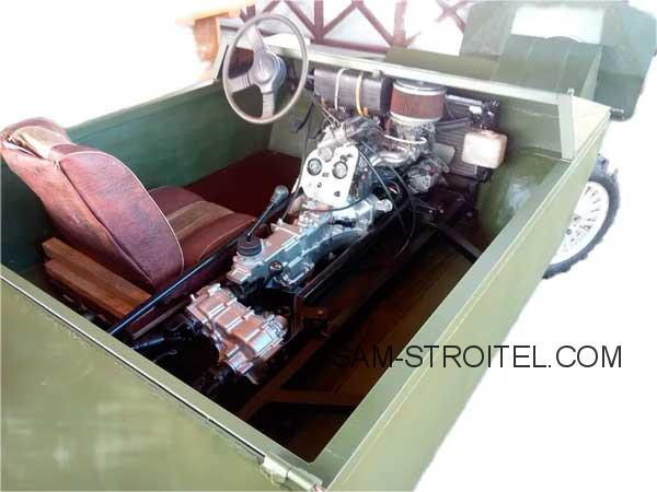 Самодельный автомобиль амфибия на базе Suzuki Samurai: транспорт для рыбака и охотника