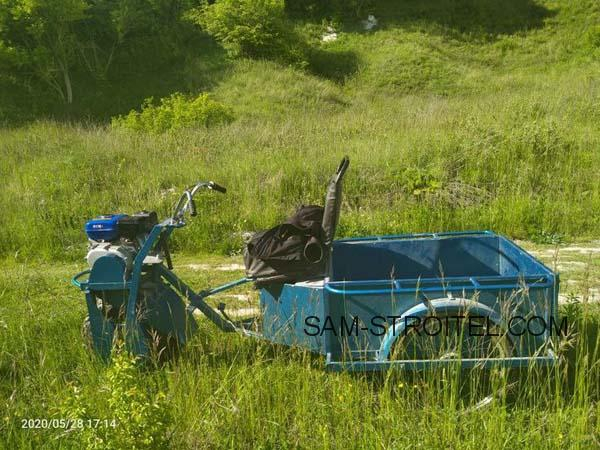 Как я сделал самодельный трицикл с двигателем от мотоблока своими руками