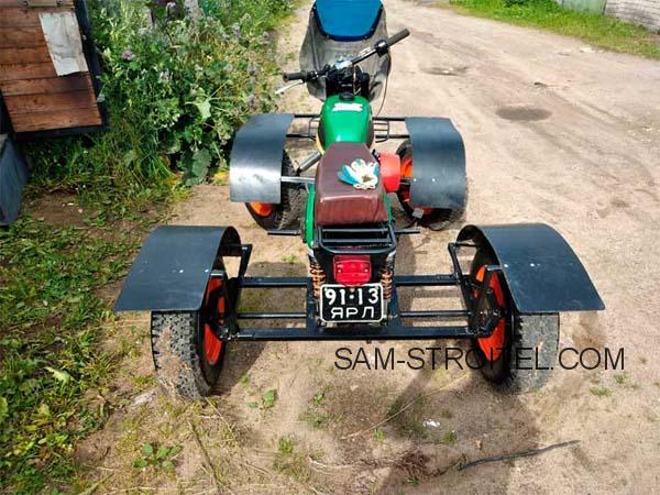 Самодельный квадроцикл на базе Восход-2М