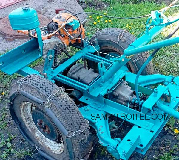 Самодельный мотоблок своими руками с двигателем от бензопилы