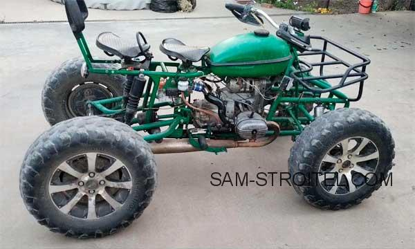 Как я сделал самодельный квадроцикл из мотоцикла Урал своими руками