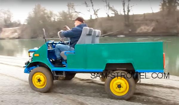 Дизельный ЛуАЗ с двигателем от мотоблока (фото + описание) Дизельный ЛуАЗ с двигателем от мотоблока (фото + описание)