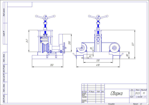 Станок трубогиб своими руками: подробные чертежи, размеры, фото изготовления