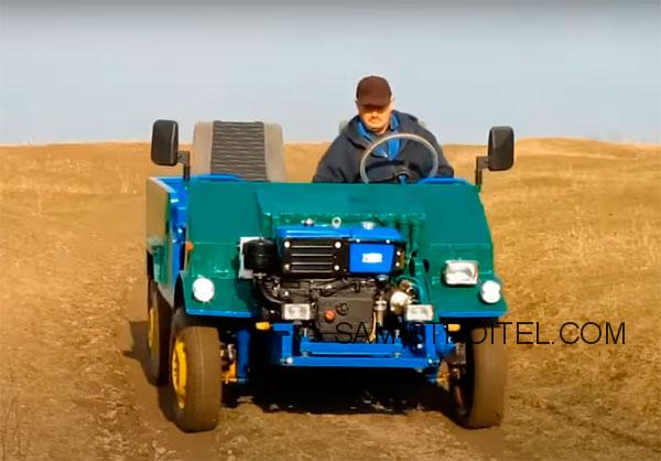 Дизельный ЛуАЗ с двигателем от мотоблока (фото + описание) Дизельный ЛуАЗ с двигателем от мотоблока (фото + описание)