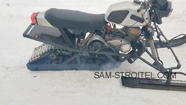 Сделал снегоход своими руками из мотоцикла Иж
