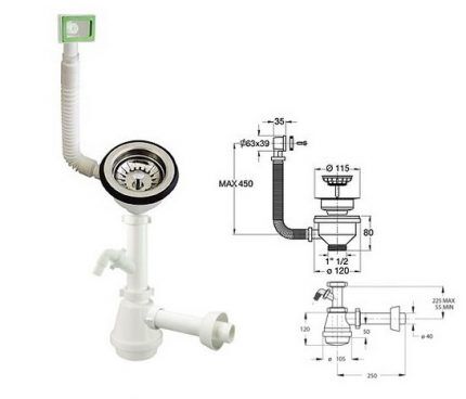 Как собрать слив для раковины: инструктаж по установке слива с переливом