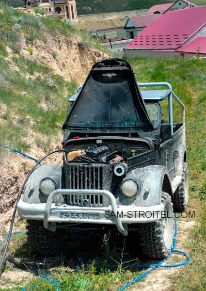 ГАЗ-69 с двигателем от трактора Т-40 и турбиной: дизельный монстр своими руками