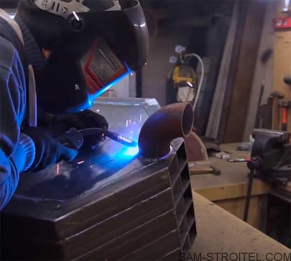 Печь из профильной трубы своими руками (22 фото)