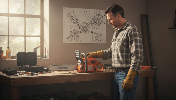 Проблема с бензопилой Husqvarna, регулировка карбюратора