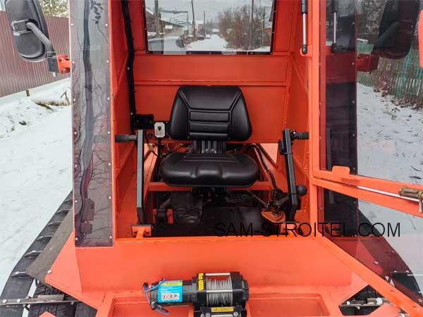 Самодельный минитрактор снегоуборщик на гусеничном ходу: инструкция по сборке и обзор конструкции