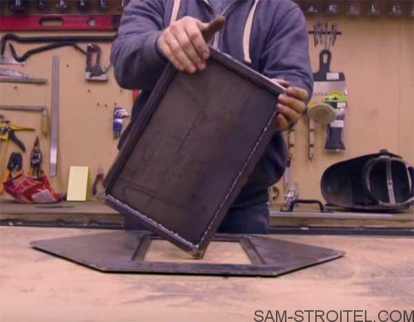 Печь из профильной трубы своими руками (22 фото)