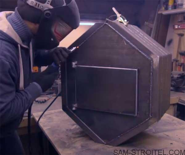 Печь из профильной трубы своими руками (22 фото)