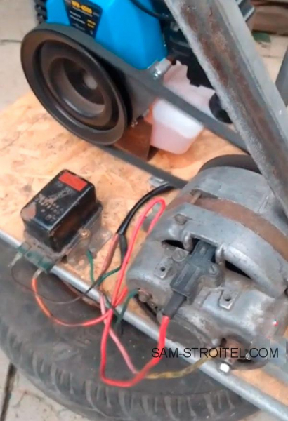 Самодельный бензогенератор из мотокосы: фото и описание Самодельный бензогенератор из мотокосы: фото и описание